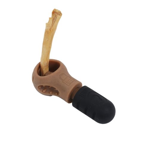 Territory Bacon Scented Treat Lock Dog Chew Toy 7"