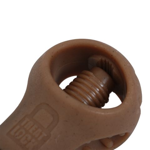 Territory Bacon Scented Treat Lock Dog Chew Toy 7"