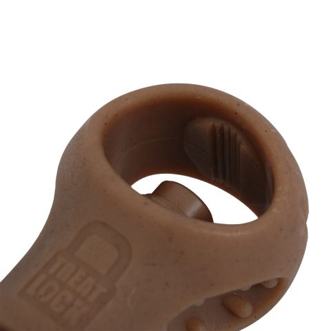 Territory Bacon Scented Treat Lock Dog Chew Toy 7"