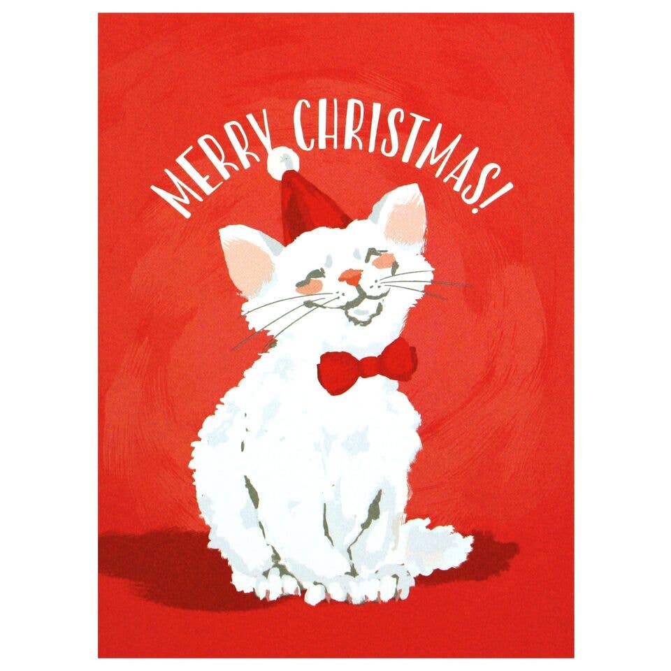 Smudge Ink - Merry Cat Christmas Card
