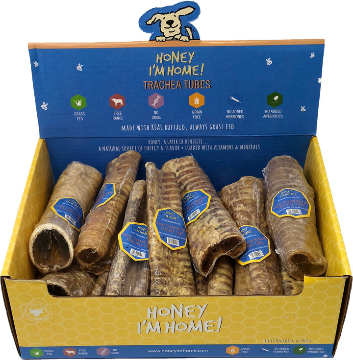 Honey I'm Home Buffalo Trachea Dog Treat