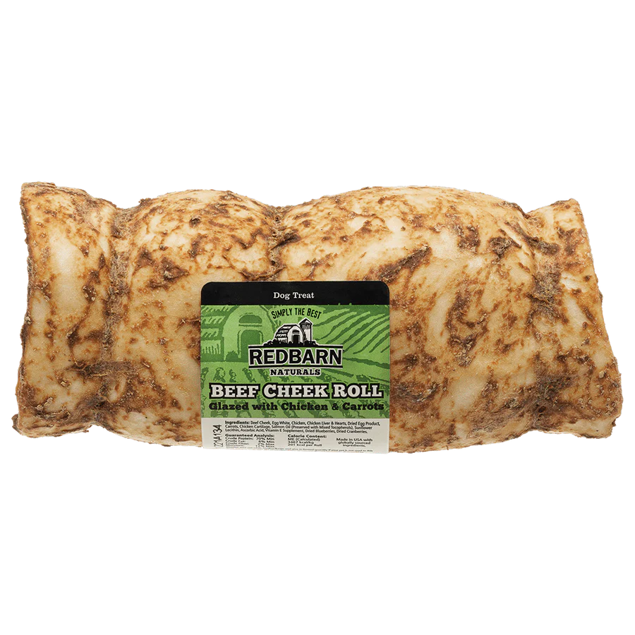 Chicken and Carrot Glazed Beef Cheek Roll Small/Medium Dog Chew