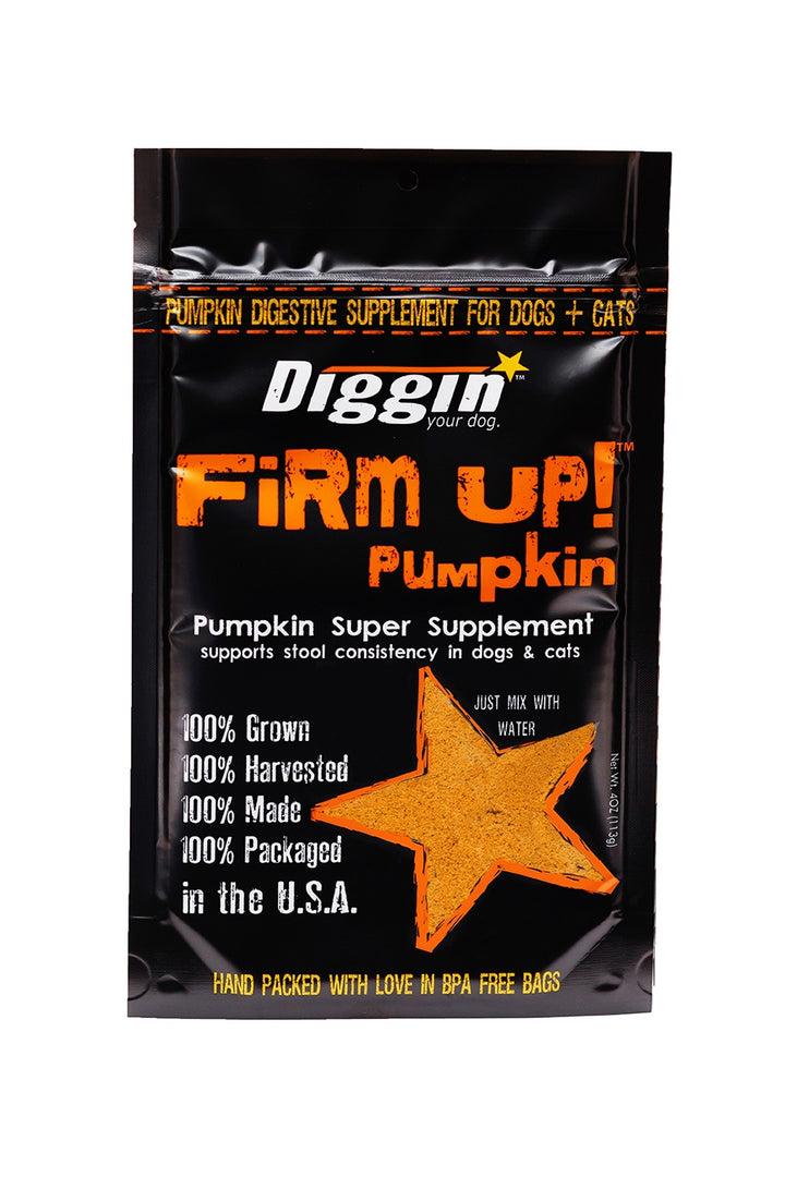 Diggin' Your Dog Firm Up! Pumpkin Super Dog & Cat Supplement 4oz