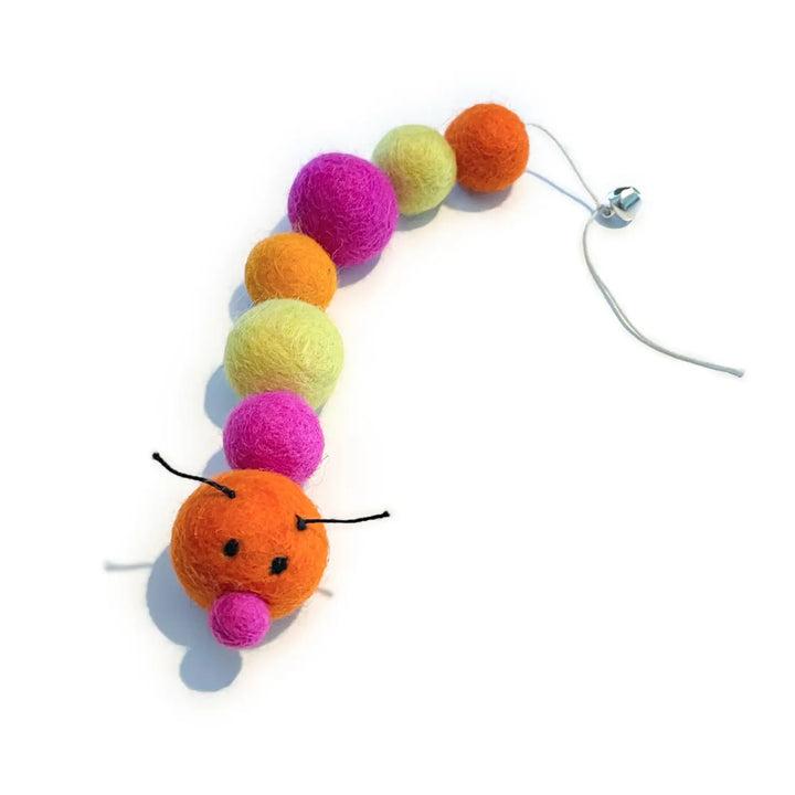 Kat the Caterpillar Eco Wool Cat Toy