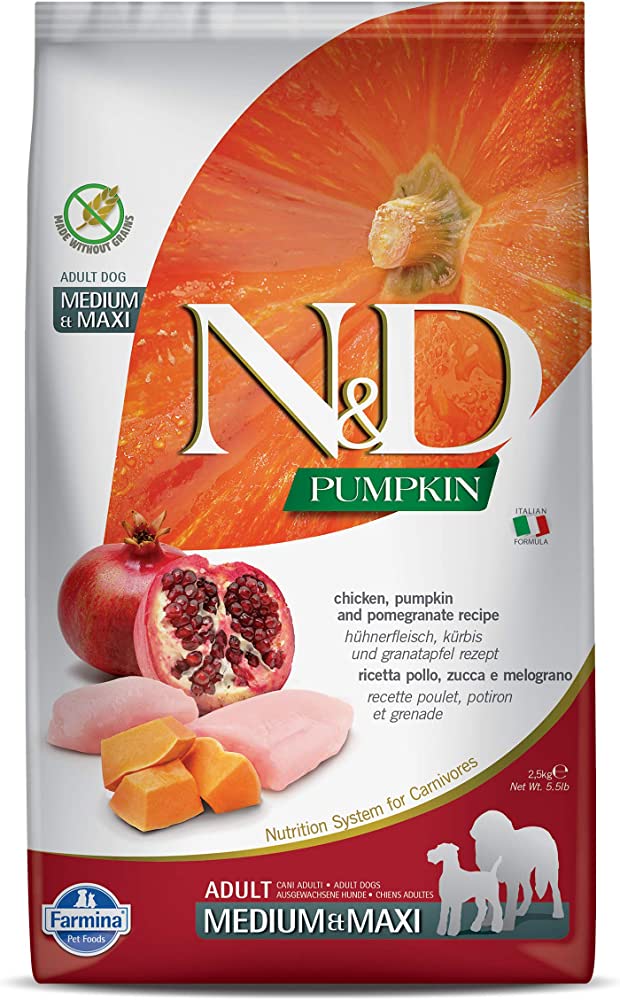 Farmina N&D Dog Food Pumpkin Chicken & Pomegranate Medium & Maxi 26.5lb
