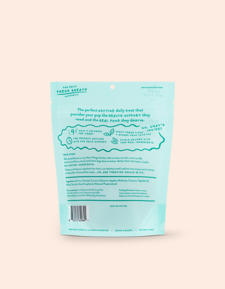 Bocce Bakery Brushy Mint Bites 6oz