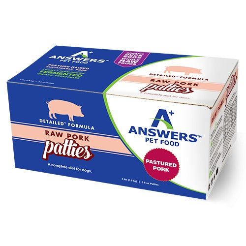 Answers Detailed Frozen Raw Pork Patties 4lb