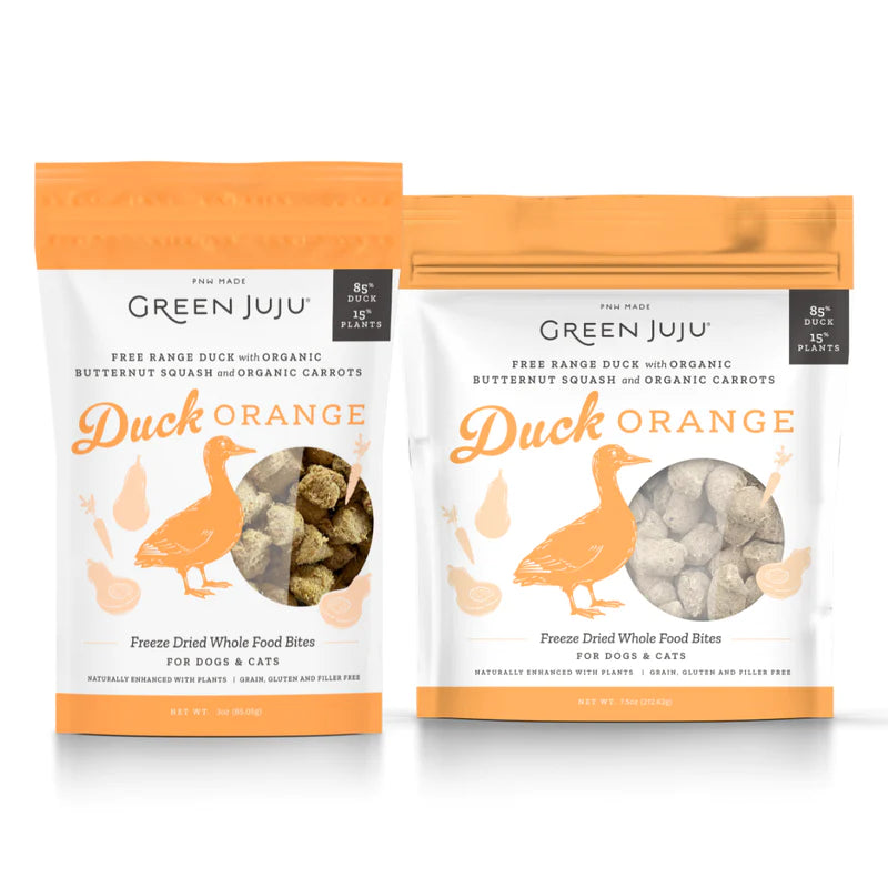 Green Juju Freeze Dried Duck Orange 3oz
