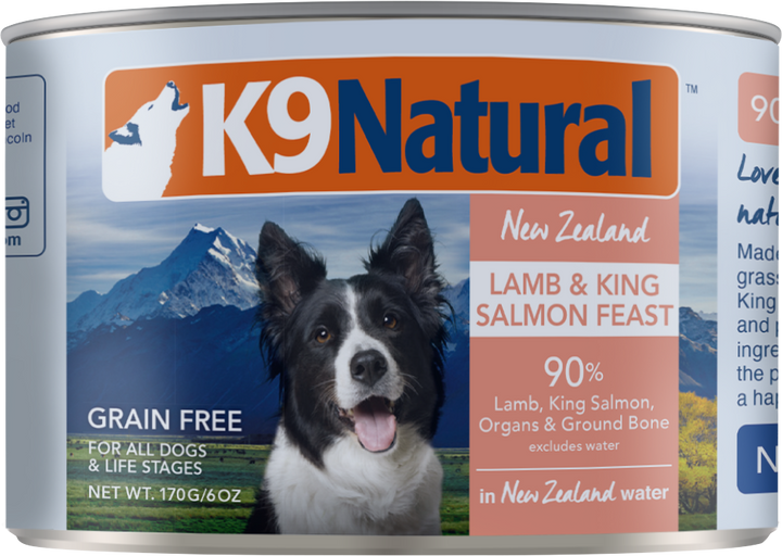 K9 Natural Grain Free Lamb & Salmon Canned Wet Food for Dogs 13oz