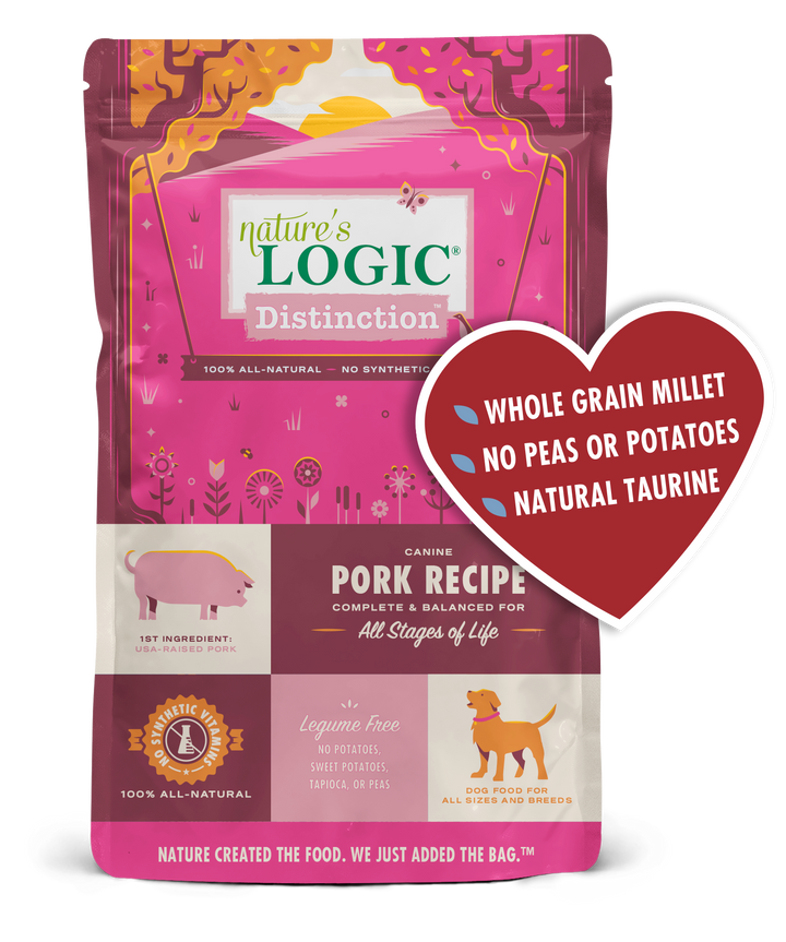 Nature's Logic Distinction Pork All Life Stages Dry Dog Food 24lb