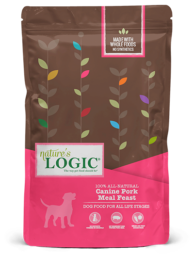 Nature's Logic Canine Pork Meal Feast All Life Stages Dry Dog Food 25lb