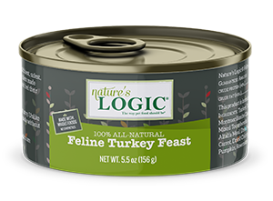 Nature's Logic Feline Turkey Feast Grain Free Canned Wet Cat Food 5.5oz