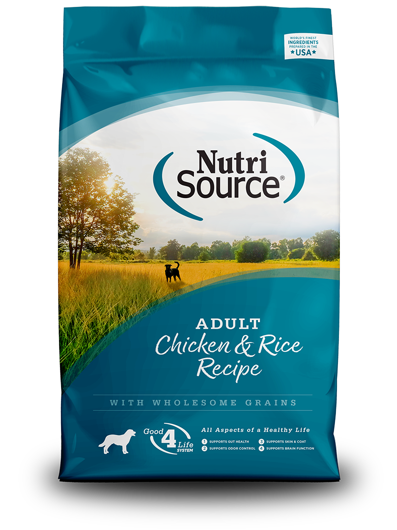 NutriSource Adult Chicken and Rice Dry Dog Food 26lb