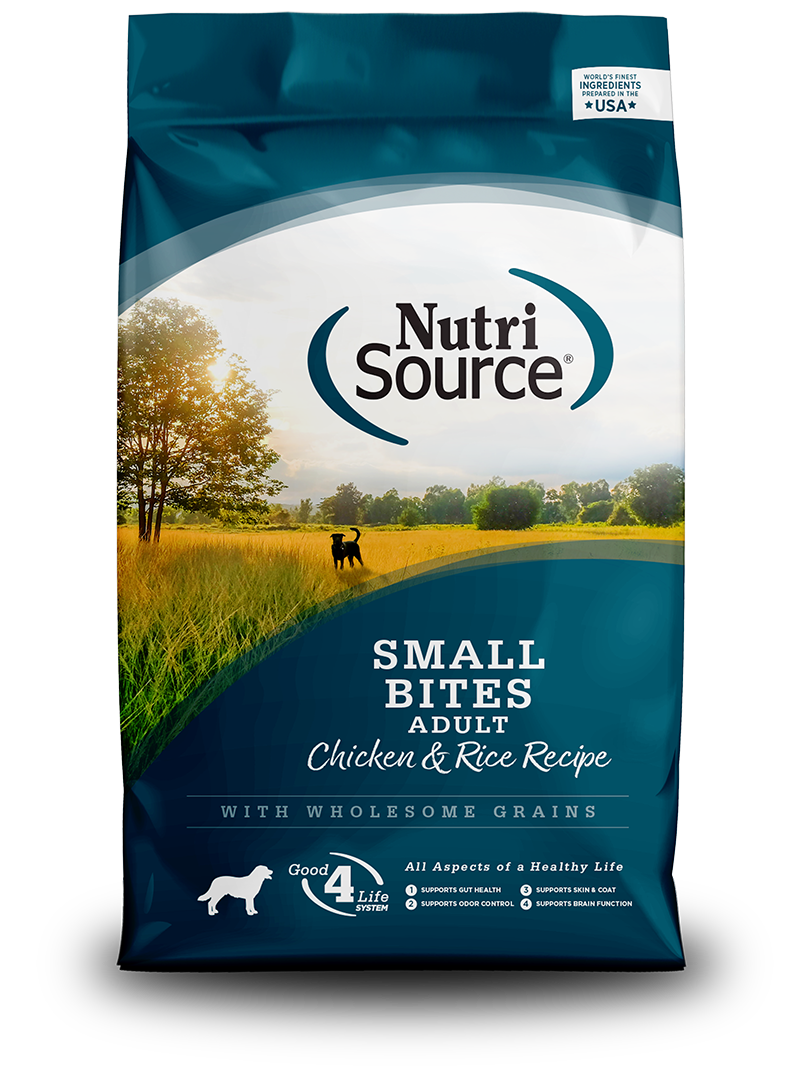 NutriSource Small Bites Adult Chicken & Rice Dry Dog Food 4lb