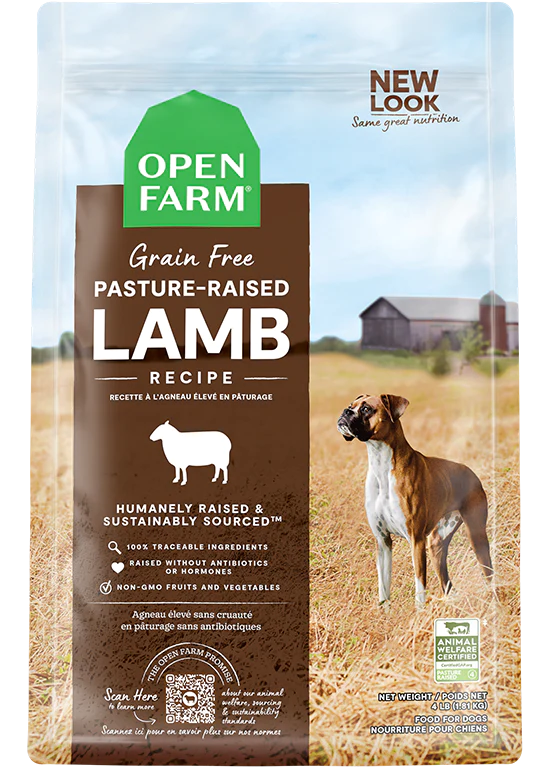 Open Farm Dog Grain Free Pasture Raised Lamb Dry Dog Food 22lb