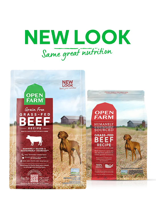 Open Farm Dog Grain Free Grass Fed Beef Dry Dog Food 22lb