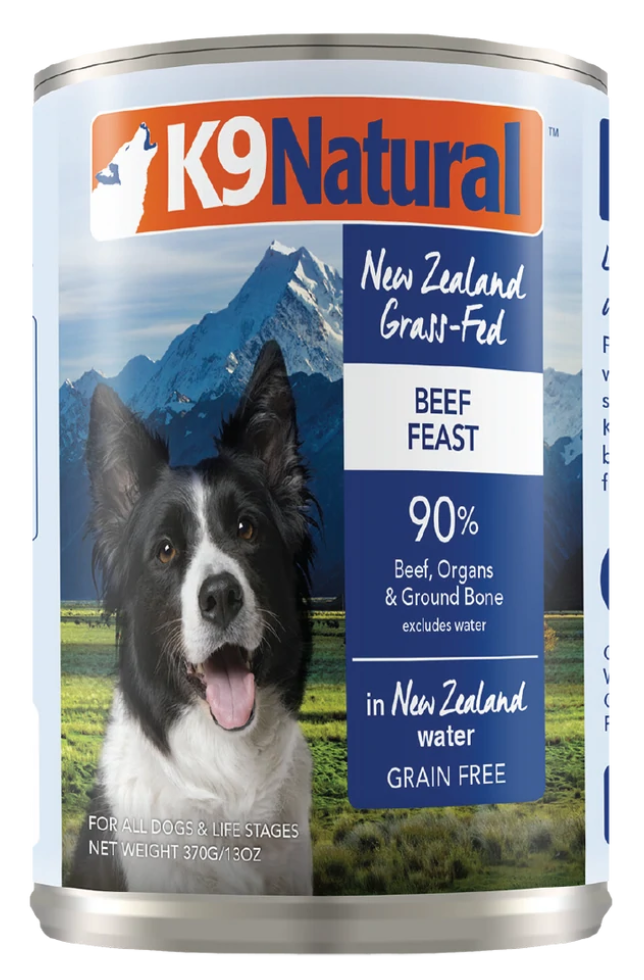 K9 Natural Grain Free Beef Canned Wet Food for Dogs 13oz