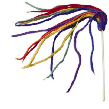 Multi Wool Strand Teaser Cat Toy