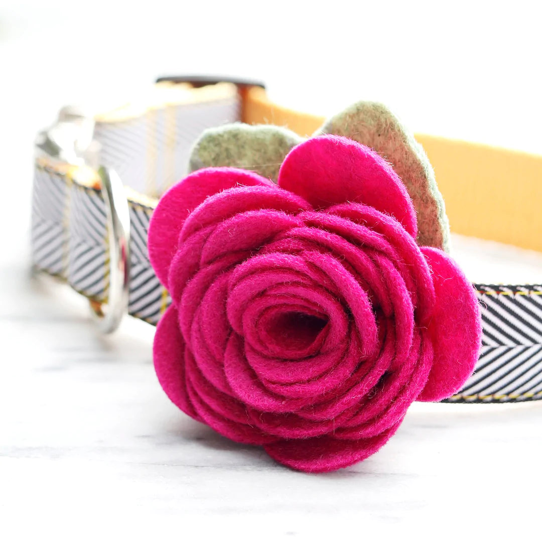 Rose Petal - Rose Flower Attachment for Collar