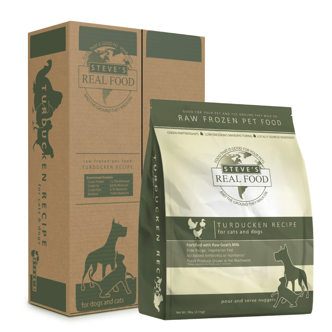 Steve's Real Food for Dogs & Cats Frozen Turducken Nuggets BARF 5lb