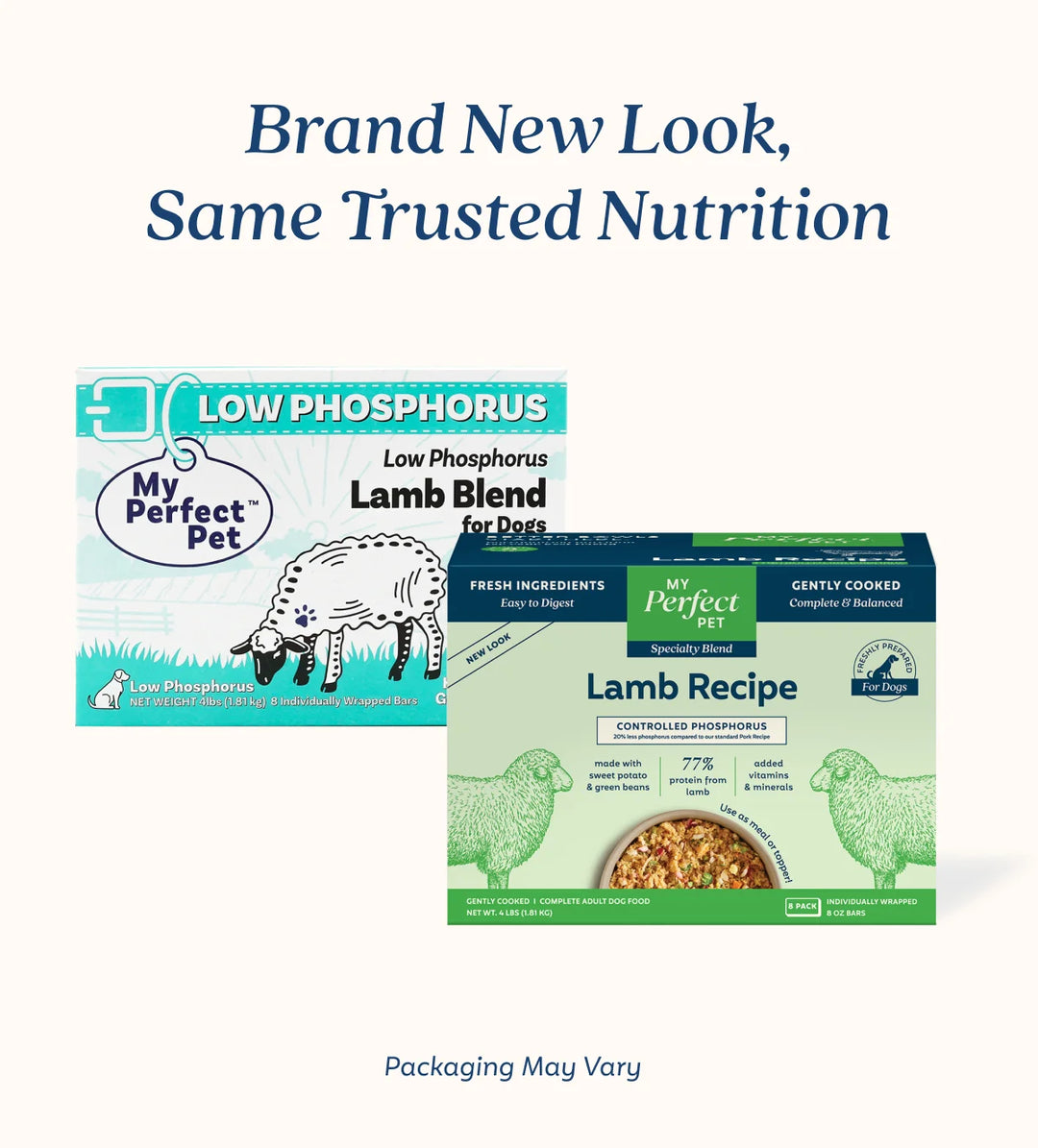 My Perfect Pet Dog Frozen Low Phosphorus Lamb and Rice 4LB