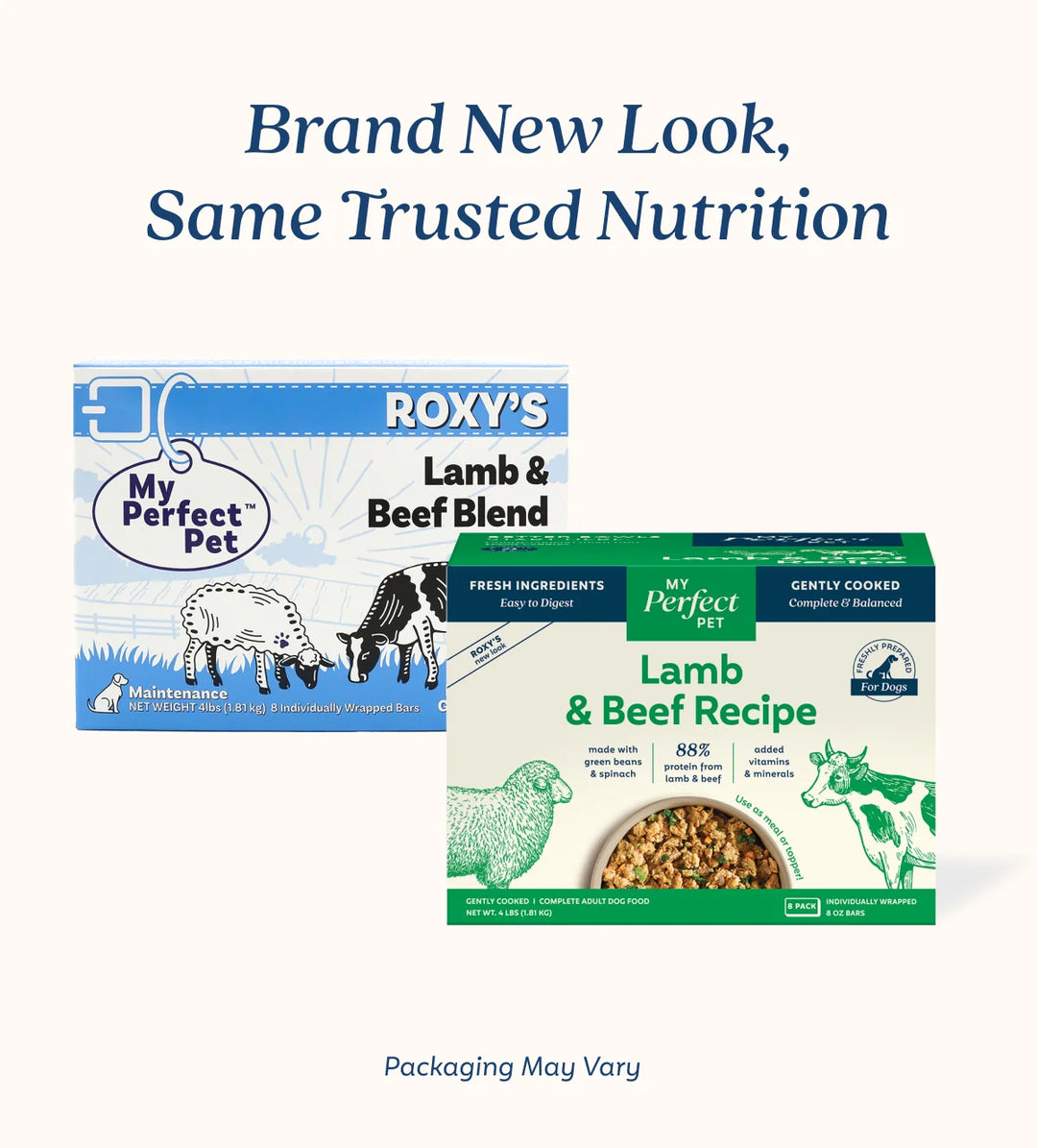 My Perfect Pet Dog Frozen Grain Free Roxy's Lamb & Beef 4LB