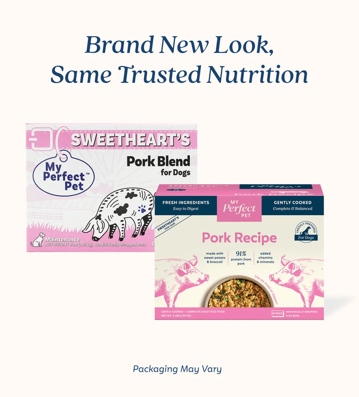 My Perfect Pet Dog Frozen Grain Free Sweetheart's Pork 4lb
