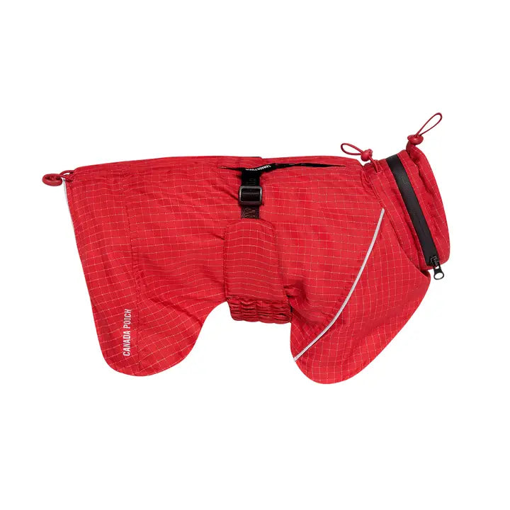 Complete Coverage Raincoat (Red Reflective) For Dogs