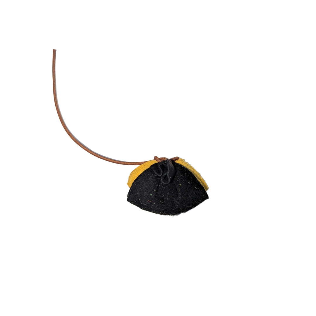 Ms. Tick Mouse Leather Cat Toy