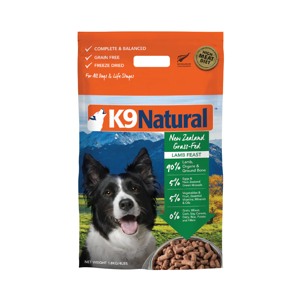 K9 Natural Freeze Dried Lamb Food for Dogs 4lb