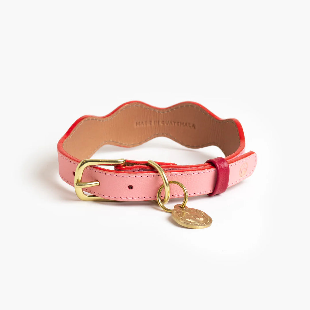Ramona For You Spring Guava Rosé Leather Collar