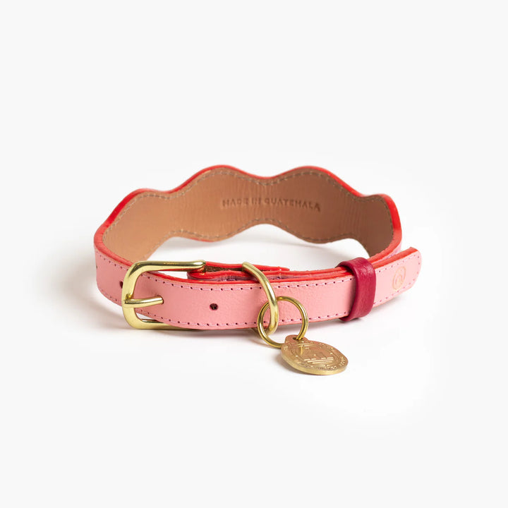Ramona For You Spring Guava Rosé Leather Collar