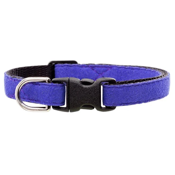 The Luxe Violet Ultrasuede Cat Collar