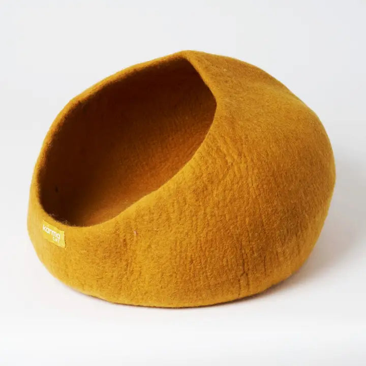Karma Cat The Nook Light Orange Wool Pet Cave