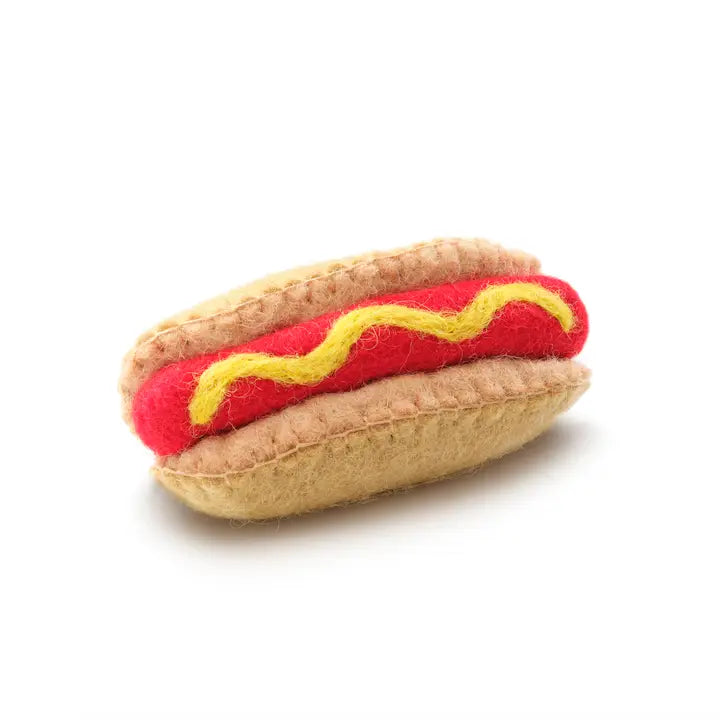 Hot Dog Cat Wool Toy