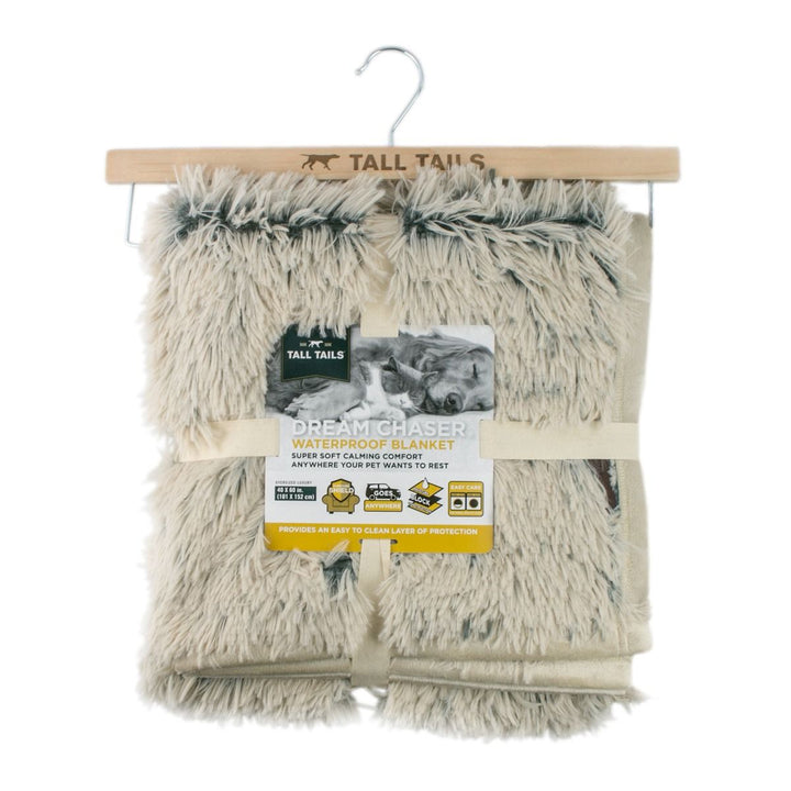 Tall Tails Khaki Waterproof Luxe Soft Blanket 40" by 60"