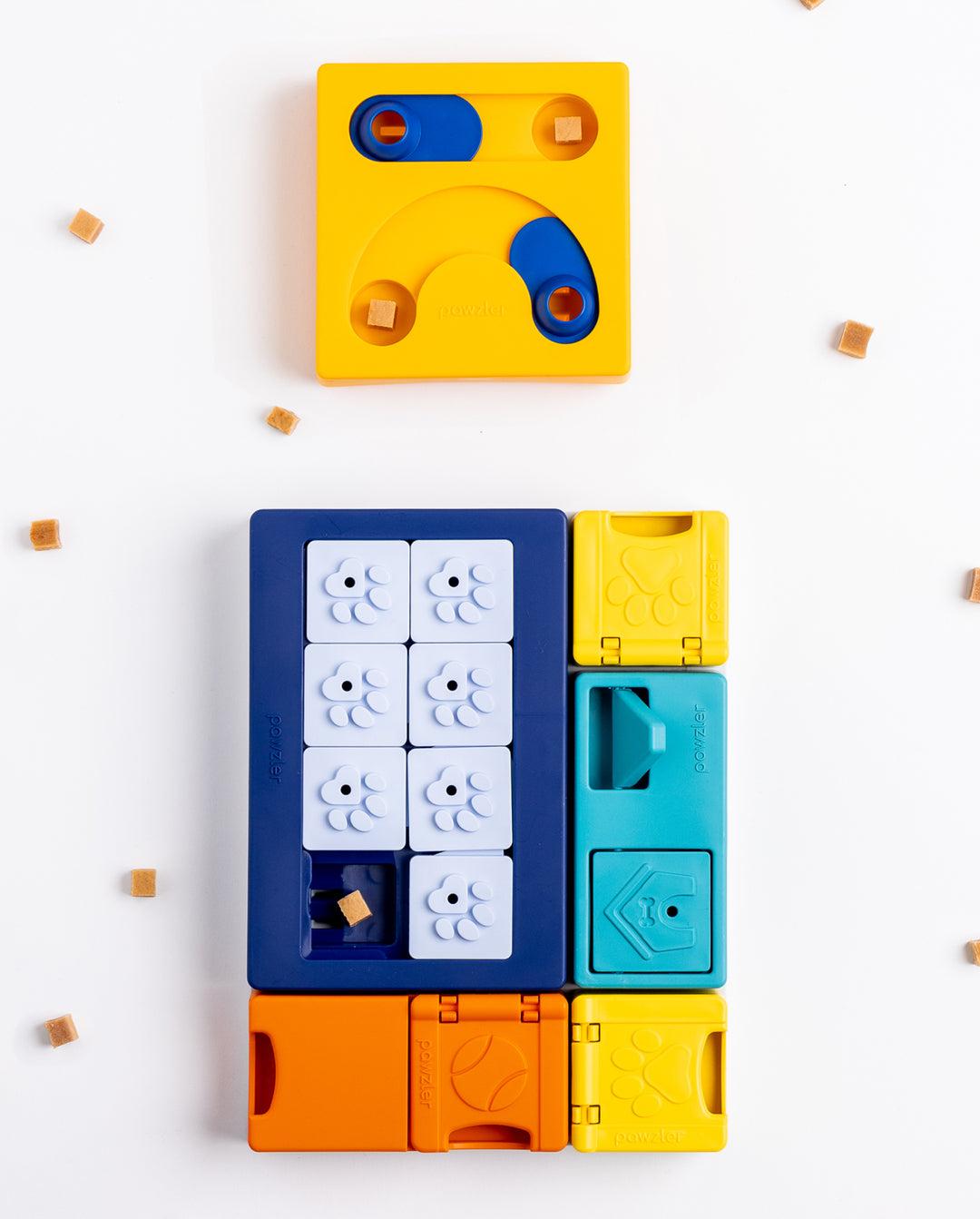 Pawzler Smarty Set Modular Puzzle Enrichment and Slow Feeding System