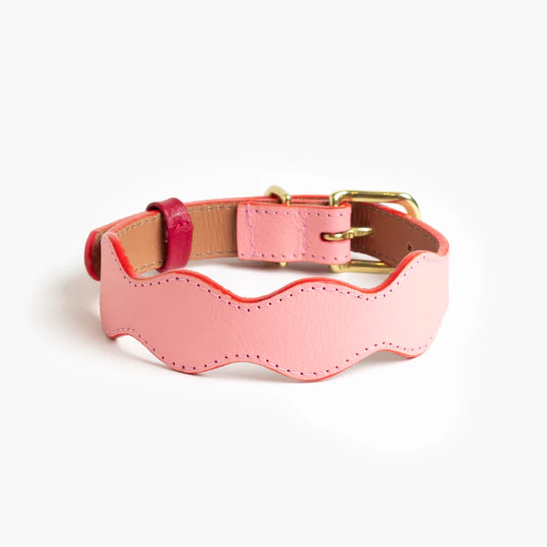 Ramona For You Spring Guava Rosé Leather Collar