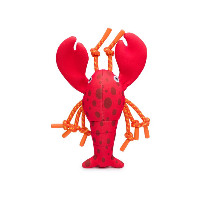 Fabdog Floatie Lobster Floating Toy for Dogs 10"