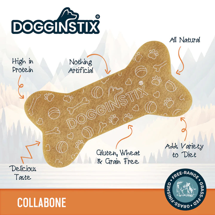 DOGGINSTIX Beef Collagen Collabone Treat for Dogs 6"