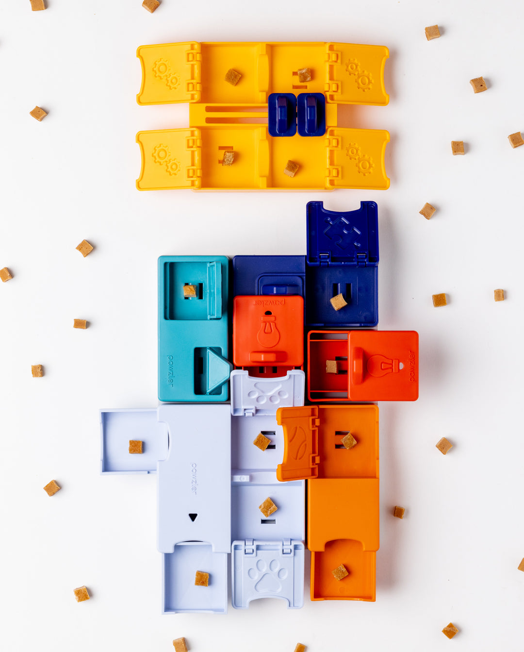 Pawzler Genius Set Modular Puzzle Enrichment and Slow Feeding System