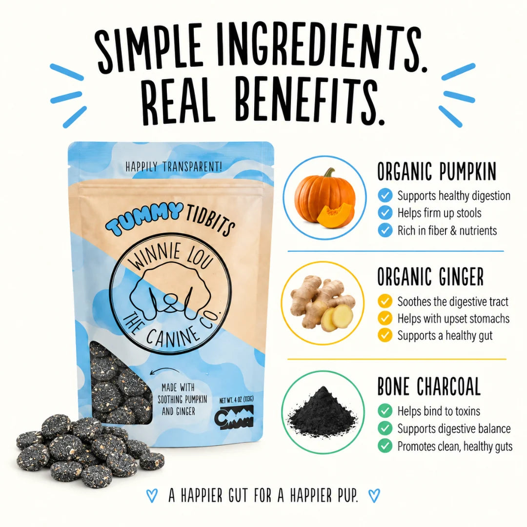 Tummy Tidbits Charcoal Dog Treats 4oz
