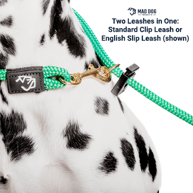 Multipurpose (Slip or Clip Leash) Premium Braided Soft Rope Leash 6ft