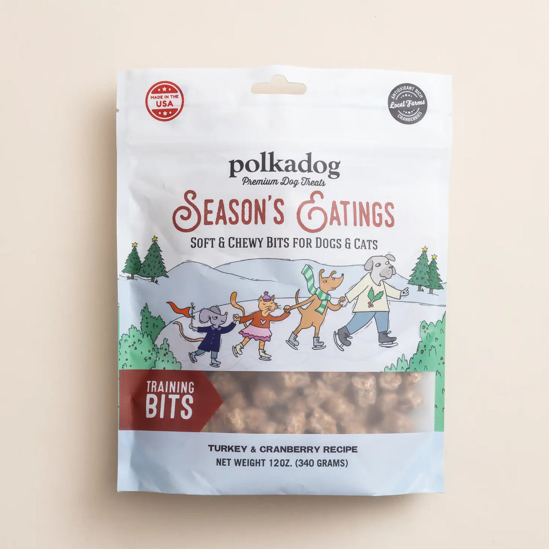 Polka Dog Bakery Seasons Eatings Turkey and Cranberry Training Bits 12oz