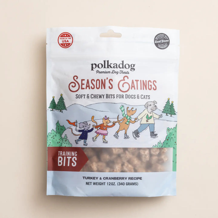Polka Dog Bakery Seasons Eatings Turkey and Cranberry Training Bits 12oz