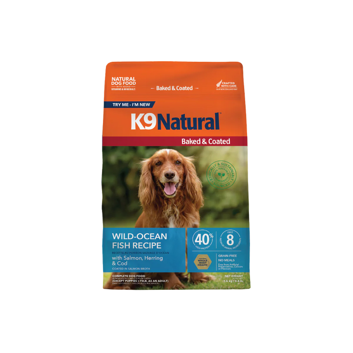 K9 Natural Baked & Coated Wild Ocean Fish Recipe for Dogs 3.5lb