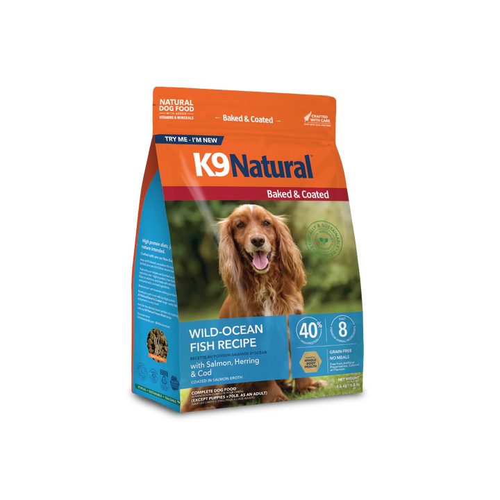 K9 Natural Baked & Coated Wild Ocean Fish Recipe for Dogs 3.5lb
