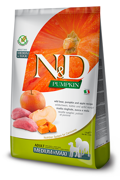 Farmina N&D Pumpkin Dog Food Medium & Maxi Boar and Apple 26.5lb