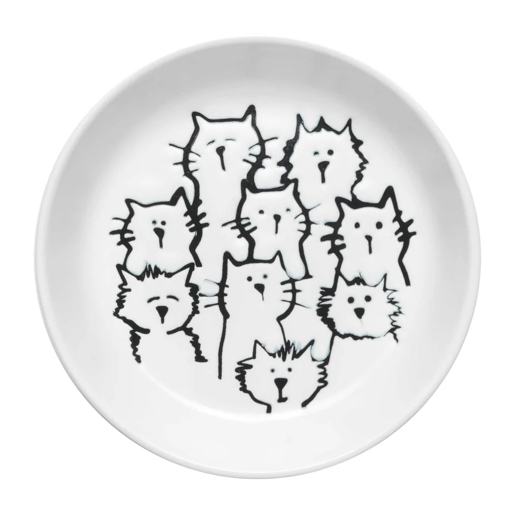 Speckle & Spot Random Cats Ceramic Pet Bowl