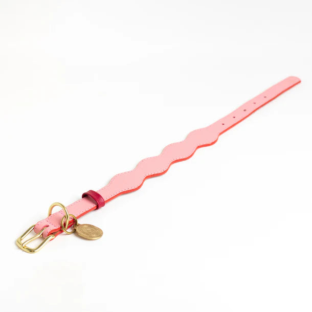 Ramona For You Spring Guava Rosé Leather Collar